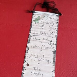 Hand made nightmare before xmas scroll